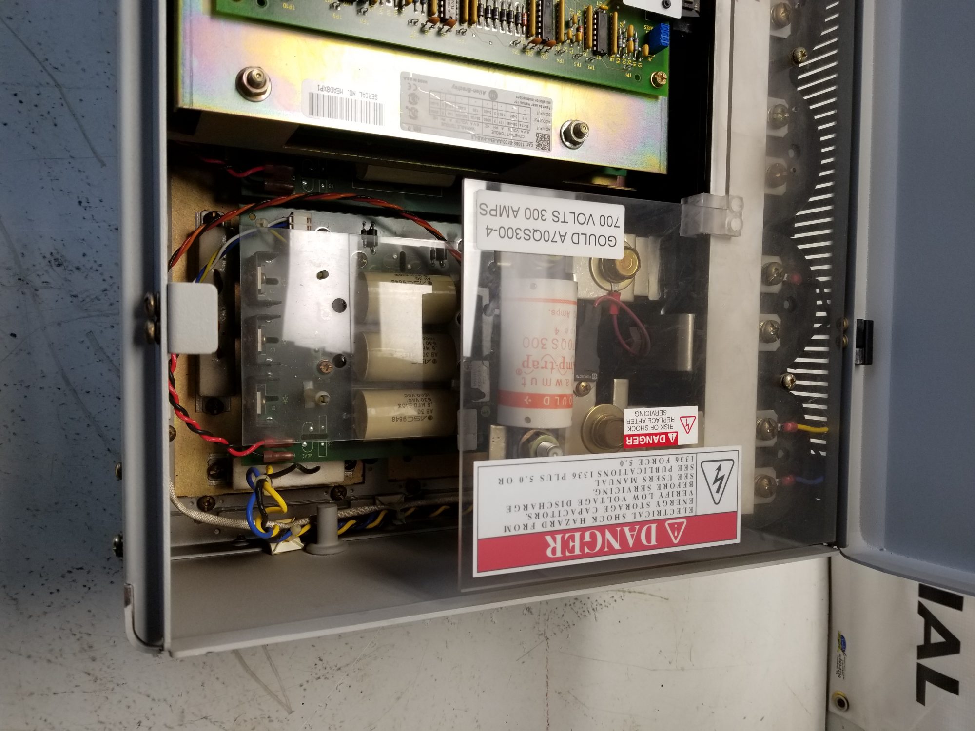 Allen-Bradley CAT No. 1336S-B100-AA-EN4-HAB-L6 Series D 1336 Plus  Sensorless Vector 100HP VFD Drive